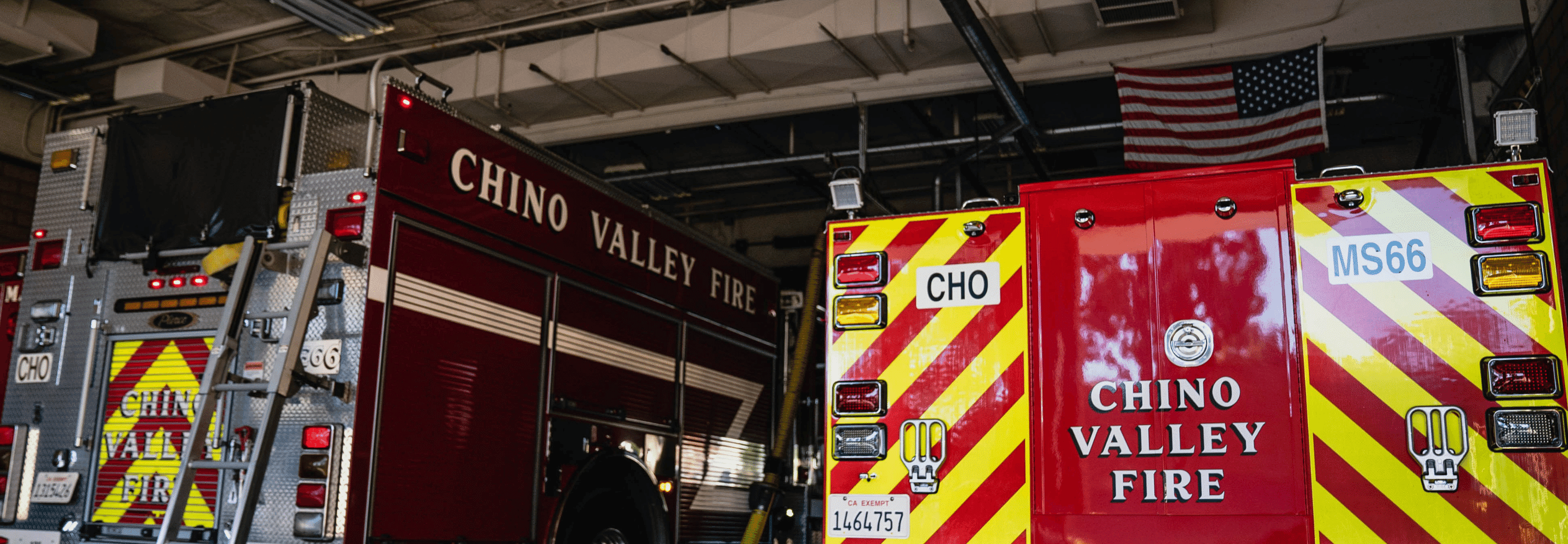 A Chino Valley Fire District Apparatus Ready to Go in the Station