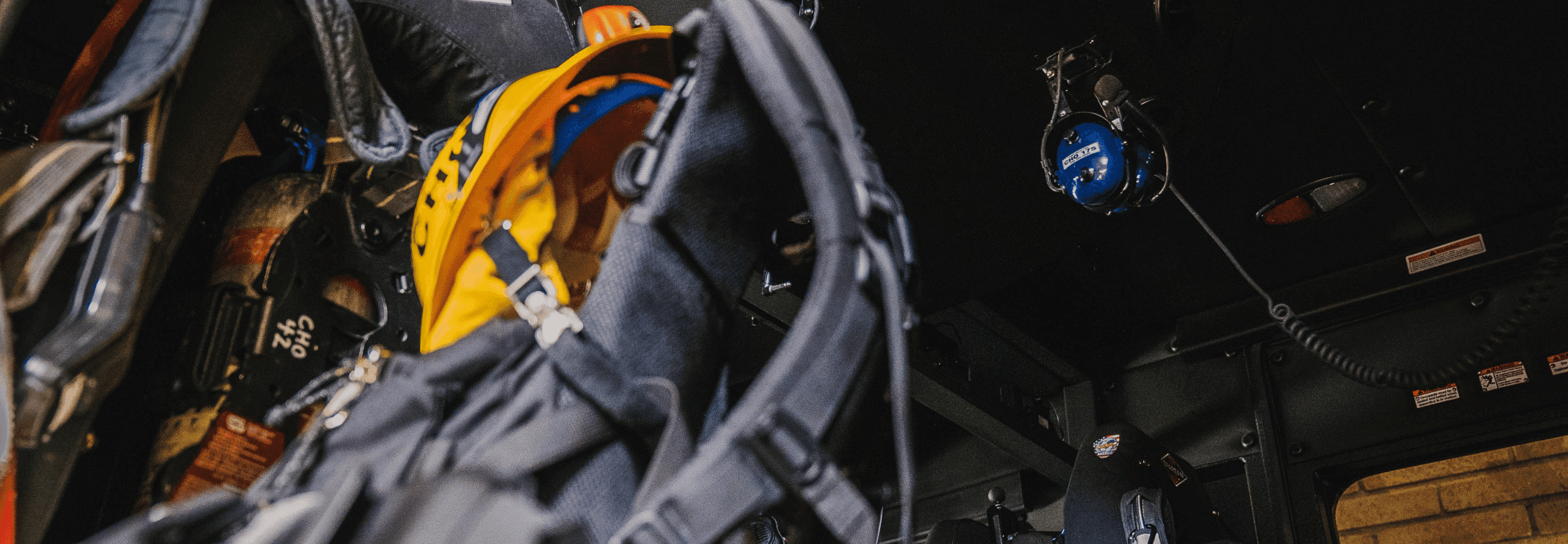 Firefighting Equipment Sits Inside a Chino Valley Fire Engine