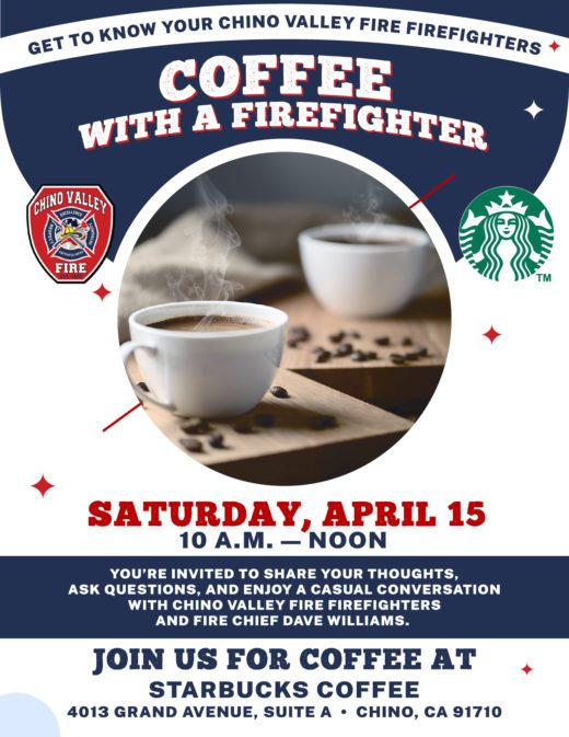 Coffee with A Firefighter flyer